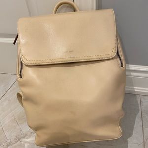 Large Matt & Nat Cream vegan backpack
